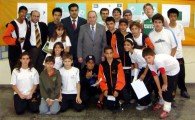 Presidente do Palmeiras, Della Monica na visita a escola turca (Colégio Belo Futuro)