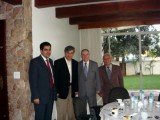 Presidente do Palmeiras, Della Monica no almoço na nossa sede em São Paulo