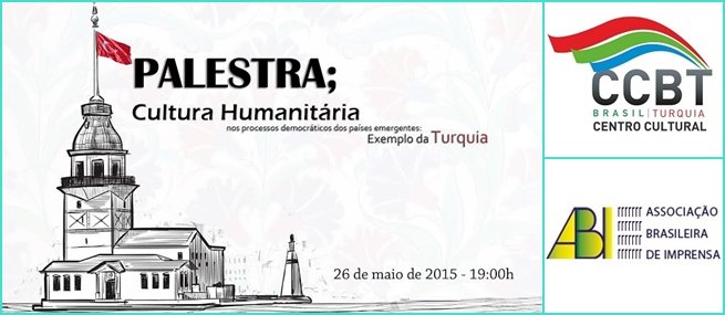 Palestra internacional: Cultura humanitária nos processos democráticos dos países emergentes: exemplo da Turquia
