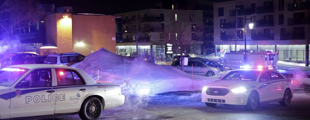 Condenamos o ataque terrorista em Quebec, Canadá