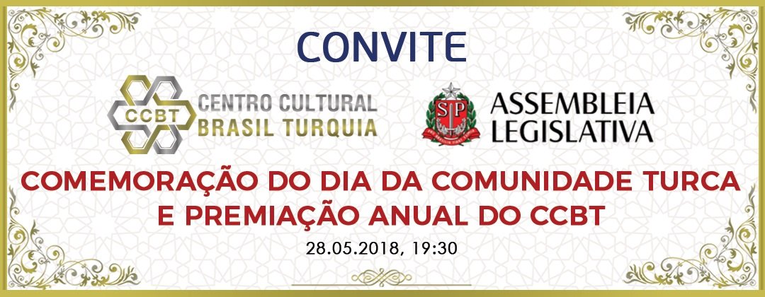 Comemoração do Dia da Comunidade Turca e Premiação Anual do CCBT